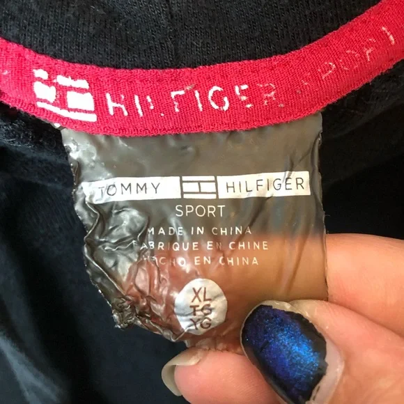 Tommy Hilfiger Sport Black Zip Up Hoodie - Picture 5 of 9